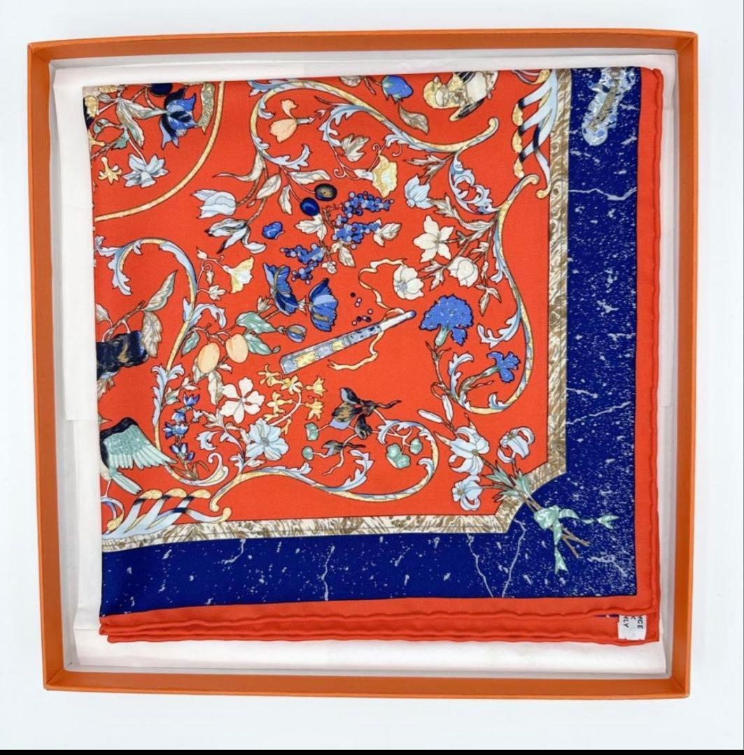 エルメス ガヴロッシュ カレ45 東洋の石と西洋の石細工