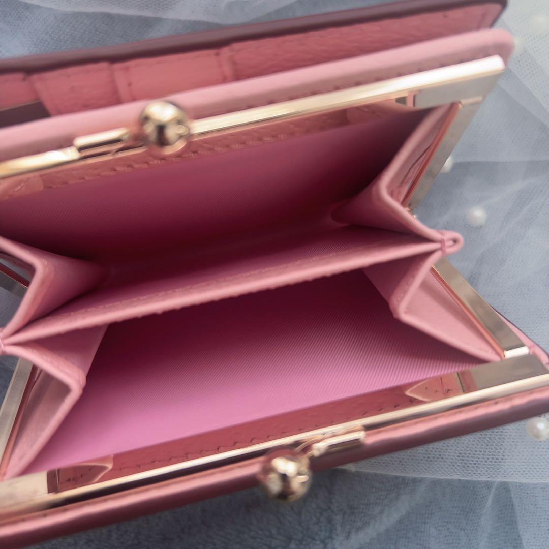 VivienneWestwoodピンク 二つ折り財布 ゴールドロゴ