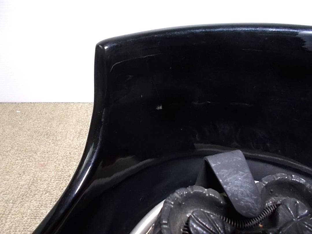 茶道具 富士釜 茶釜 真塗風炉型野々田電熱器 動作品 送料込み