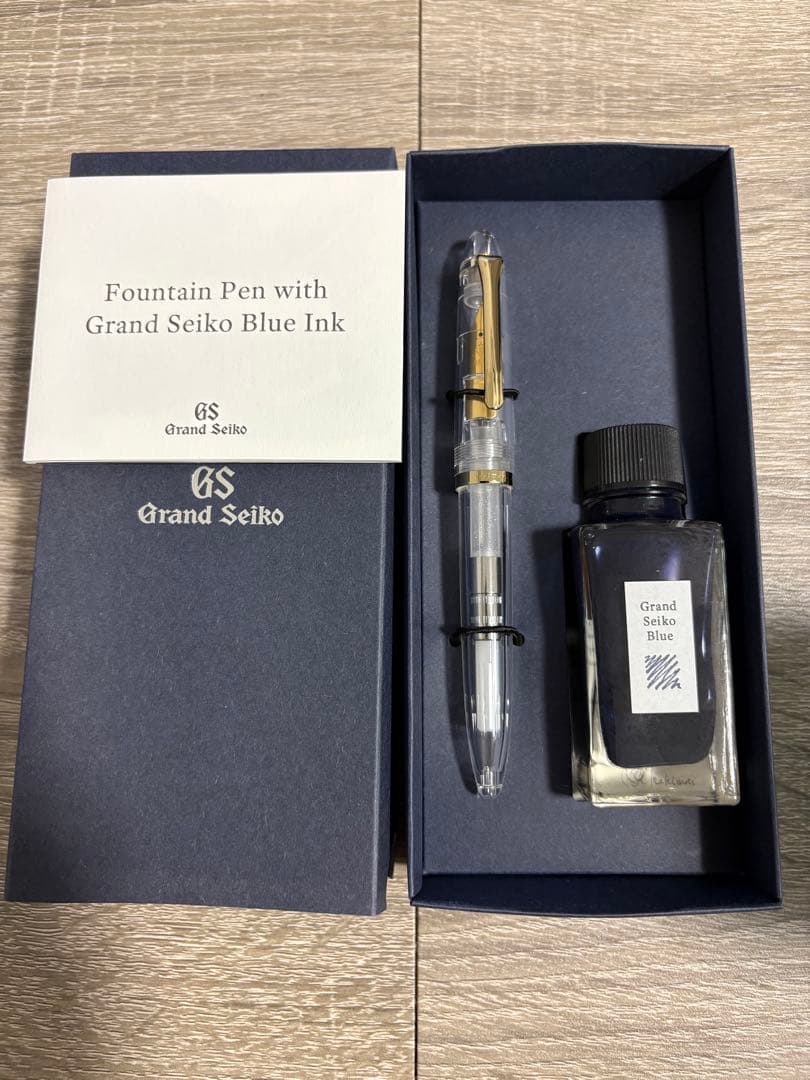Grand Seiko 万年筆とブルーインクセット