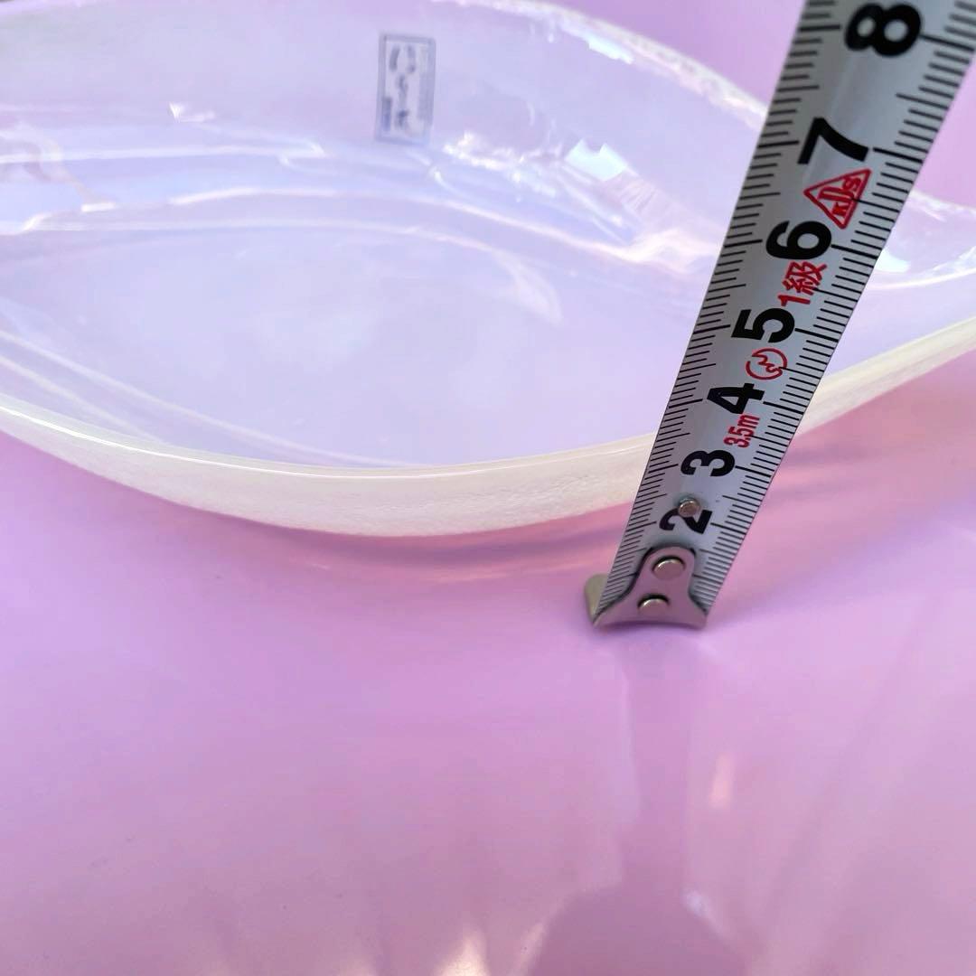 カメイガラス　ほたる花　マクベスエバンス　ペタルウェア　オーバルプラッター