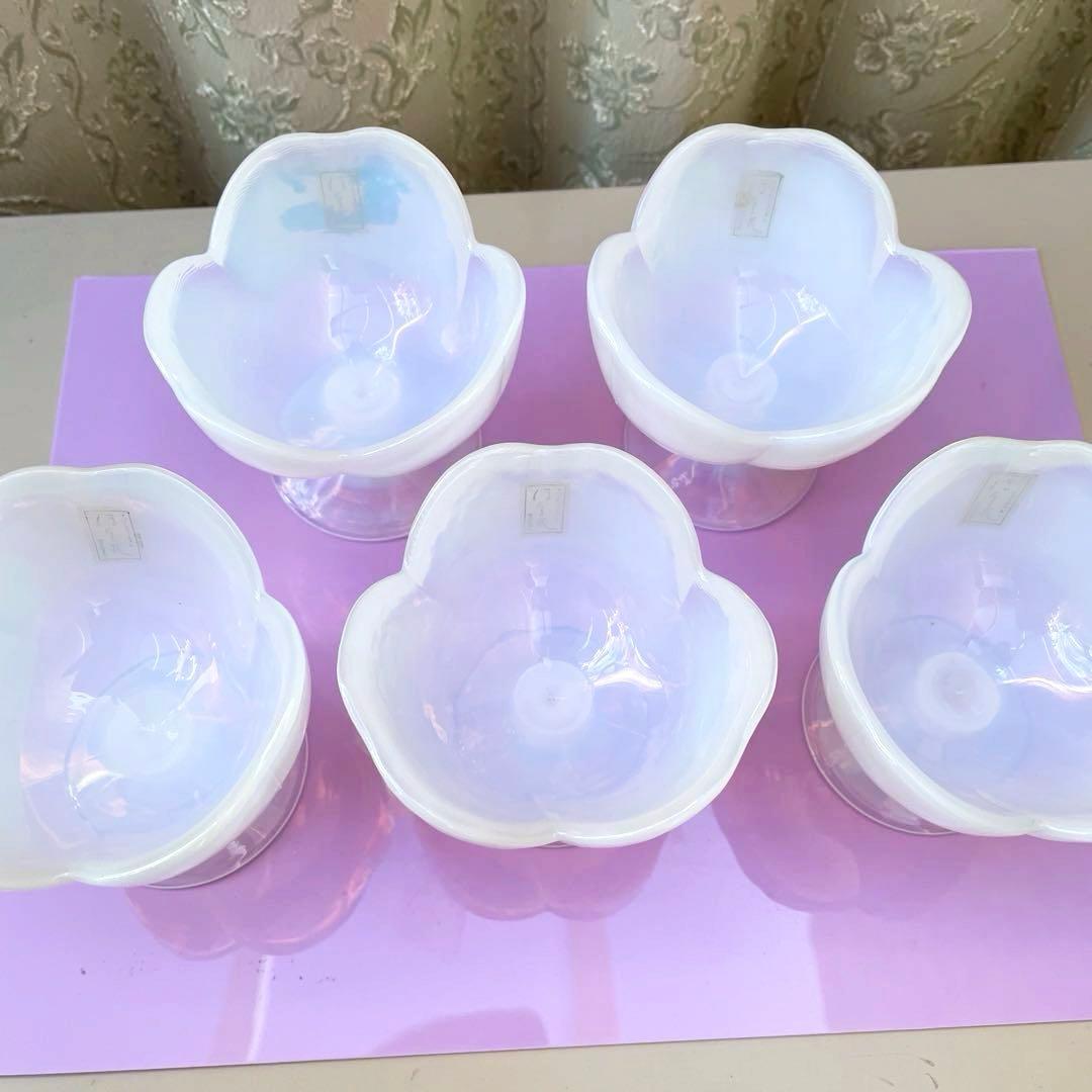 カメイガラス　ほたる花　マクベスエバンス　ペタルウェア　オーバルプラッター