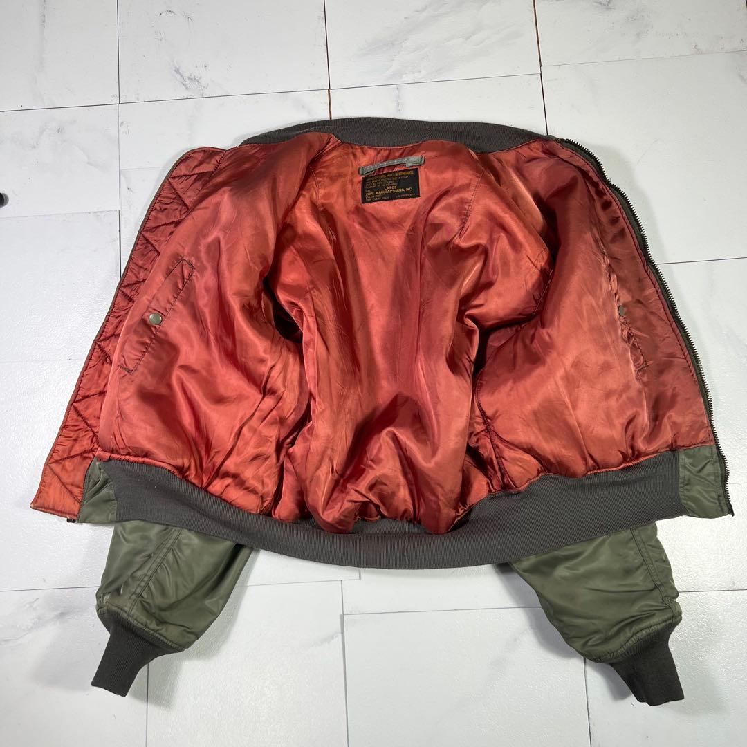 USA製HOPE MFG MA-1フライトジャケット Lセージグリーン