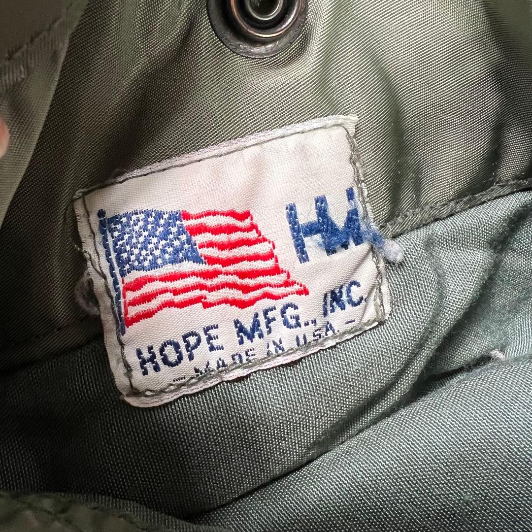 USA製HOPE MFG MA-1フライトジャケット Lセージグリーン