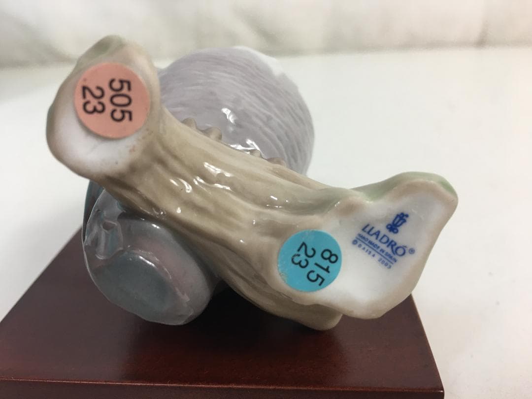 ☆リヤドロ 幸運のフクロウ 置物 ※元箱/台座/説明書付 陶器 LLADRO