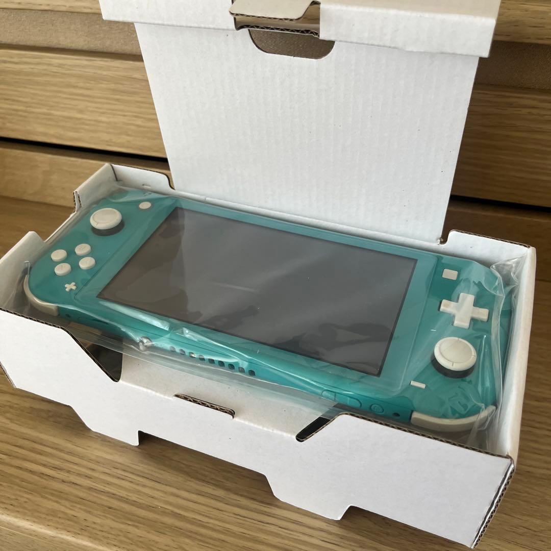 美品 Nintendo Switch Lite ターコイズ 本体 充電器 箱付き