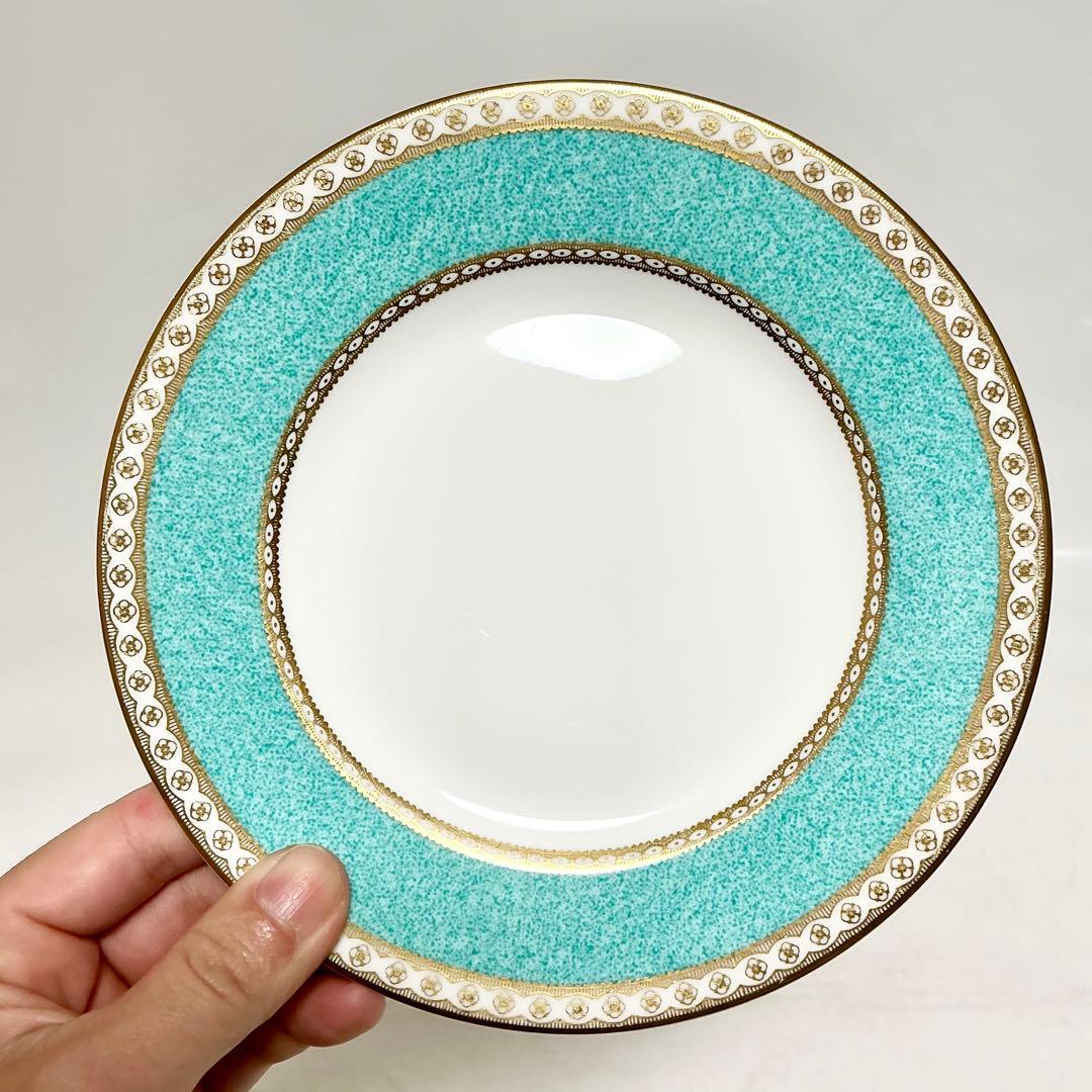  ターコイズブルー　ユーランダー パウダーターコイズ　皿