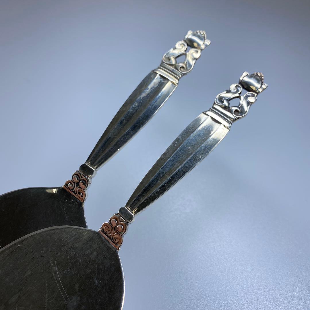 ジョージジェンセン　エコーンSV925ケーキサーバー2本　東Y7-0326☆2F