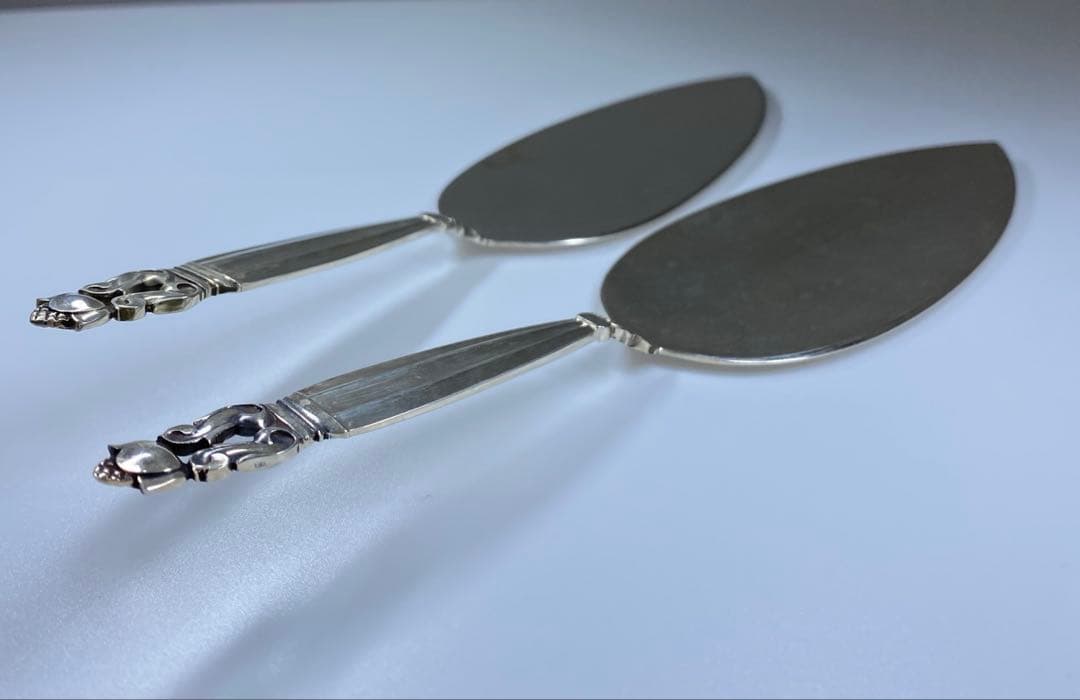 ジョージジェンセン　エコーンSV925ケーキサーバー2本　東Y7-0326☆2F