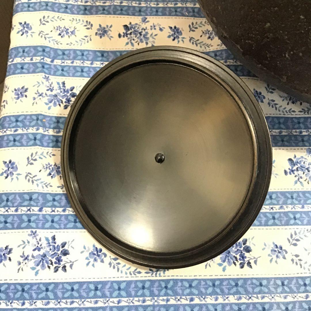 茶道具　釜　利休好　阿弥陀堂釜　本歌与次郎写　菊池正道造　共箱　栞　S17ADK