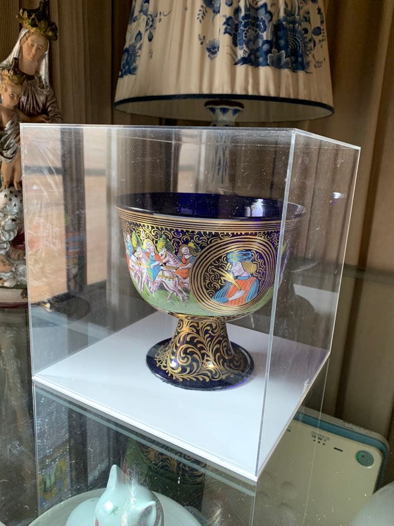 ベネチアングラスの最高峰サリール工房のビンテージバロビエ杯