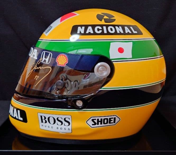 【プロフ必読】A.セナ レプリカヘルメット F1 1992年 鈴鹿仕様 極上品質
