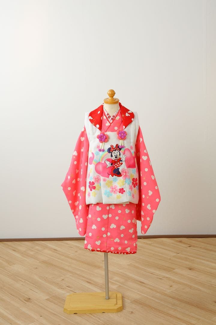 ミニーちゃん❗️着物❗️被布❗️七五三❗️3歳