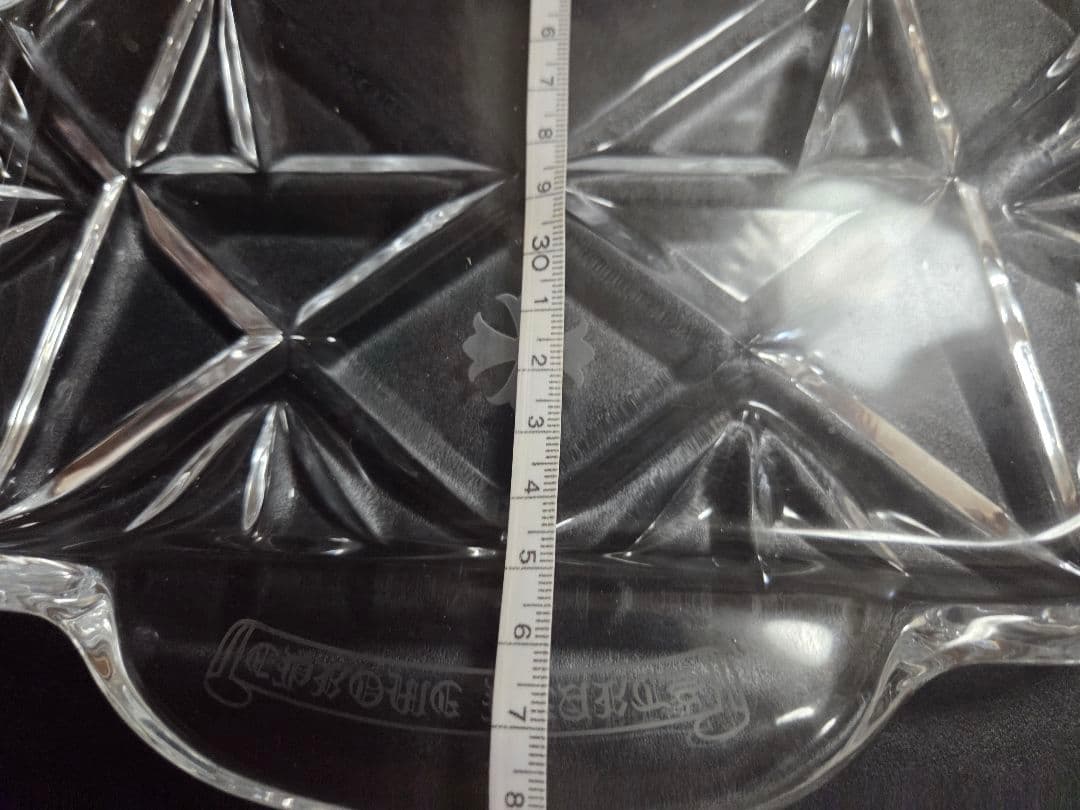 未使用保管品箱付美品クロムハーツバカラ中型トレーお皿ガラス送料無料