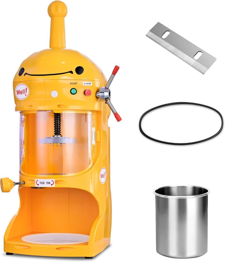 大型電動かき氷機 ふわふわ 業務用 ブロックアイススライサー かきごおり機