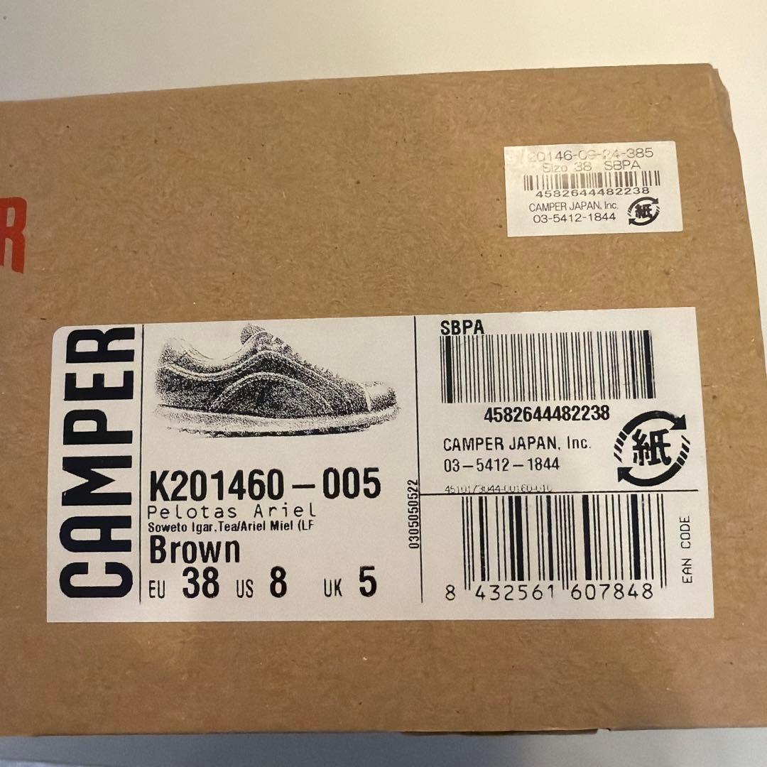 美品CAMPER Pelotas Ariel カンペールレザースニーカー24㌢