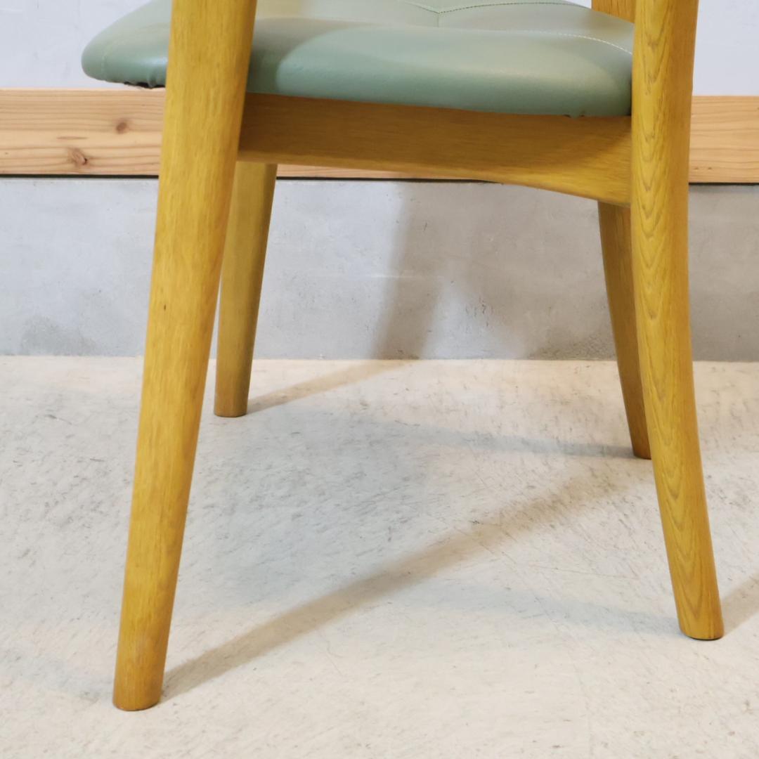 HIDA 飛騨産業 オーク材 ダイニングチェア 2脚セット アームチェア 椅子