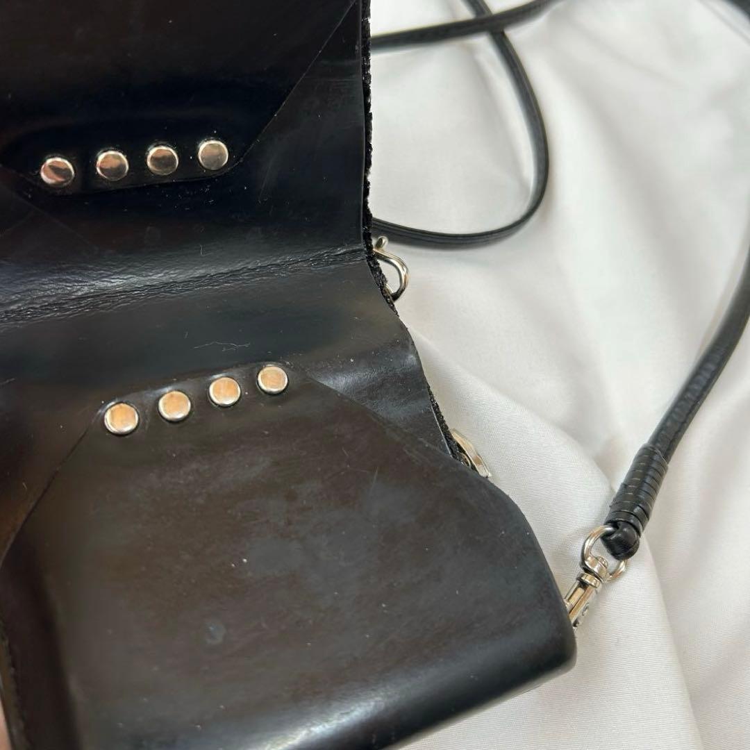 TOGA PULLA ショルダーウォレット レザー ブラック 2way