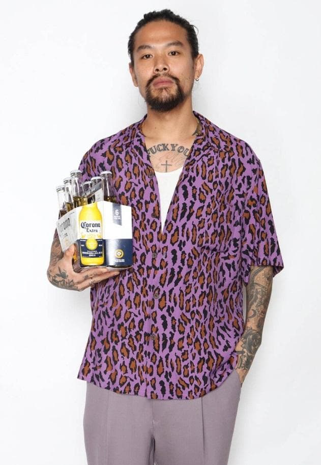 WACKO MARIA レオパードシャツ ピンク M 新品未着用　⭐︎週末値下⭐︎