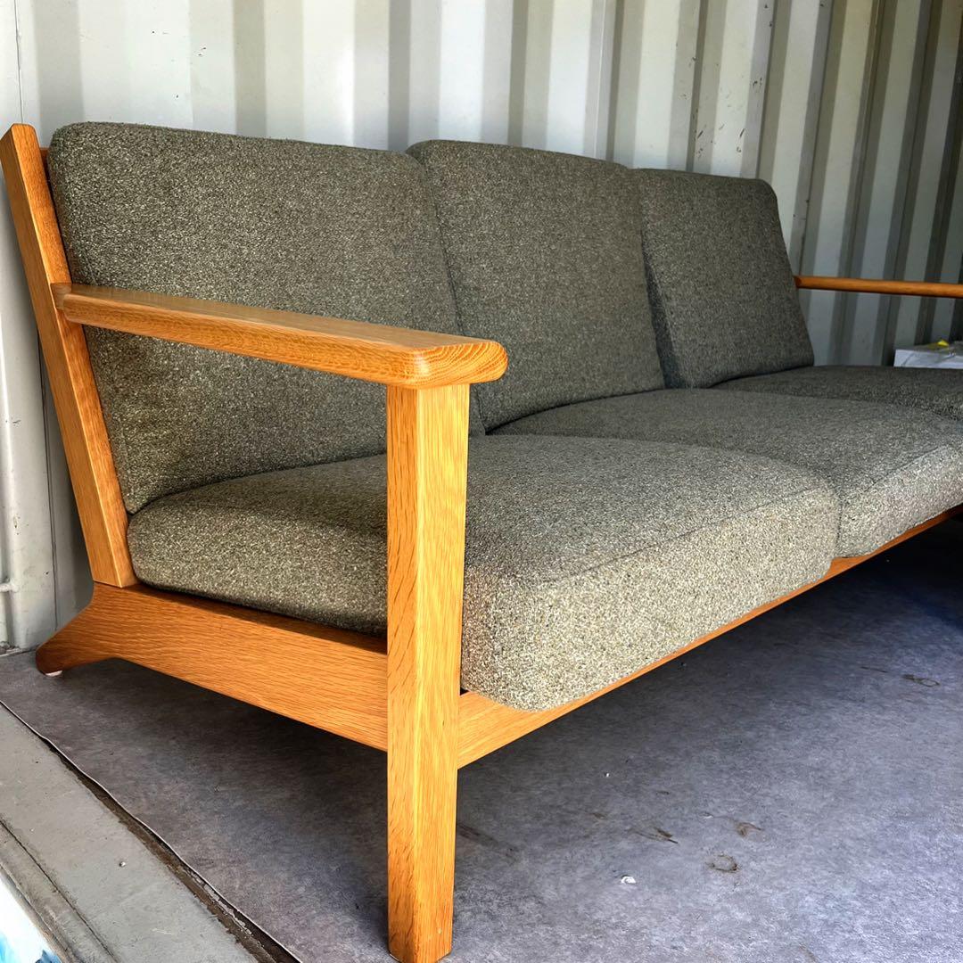 取付無料！ウニコ ヴィスカ 北欧風カバーリング3人掛けソファ・オットマン✨