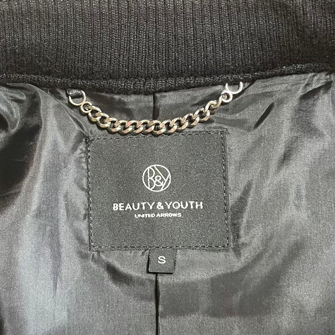 BEAUTY&YOUTH シングルライダース レザージャケット ブラック