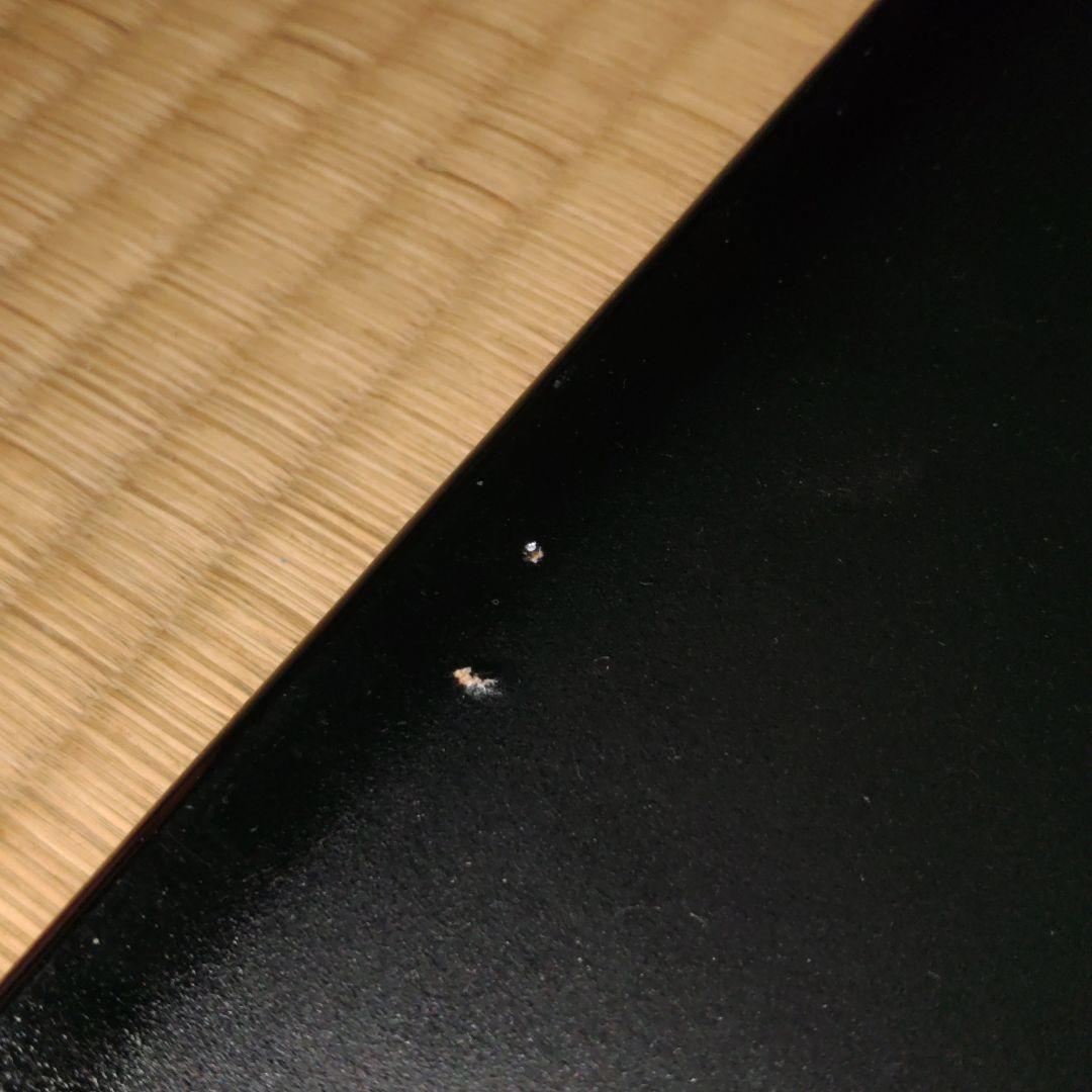 黒い大理石風?ローテーブル　センターテーブル