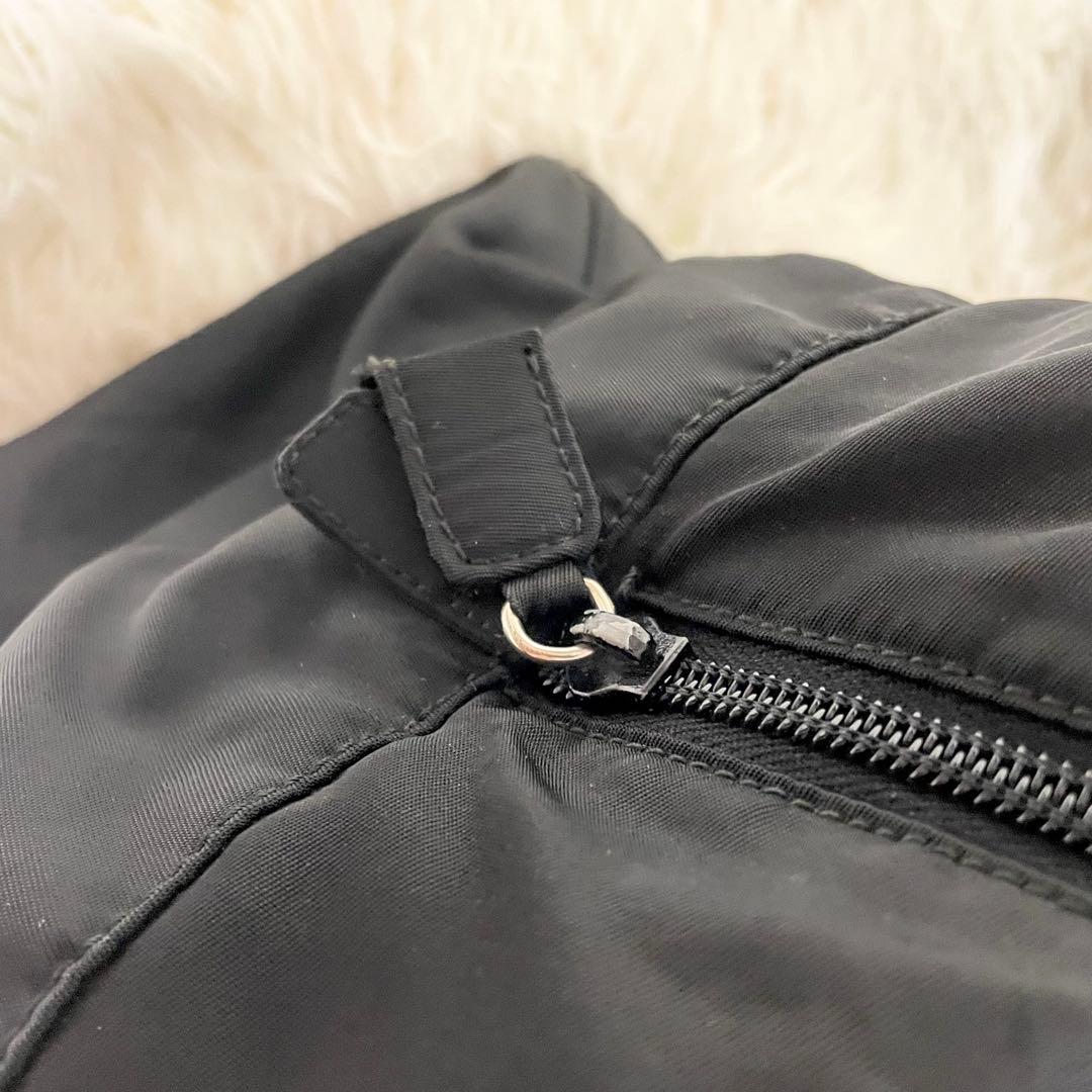 極美品 大容量 PRADA プラダ　ハンドバッグ トート　ボストン　三角ロゴ