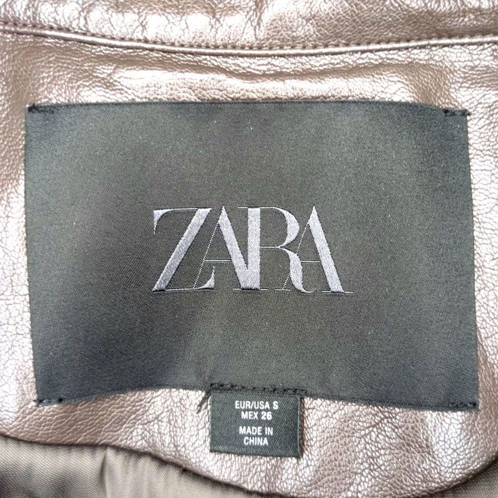 ZARA【未使用級美品】現行品　フェイクレザー ボンバージャケット　アウター