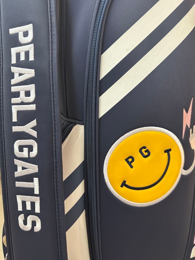 PEARLY GATES キャディバッグ ネイビー/ピンク