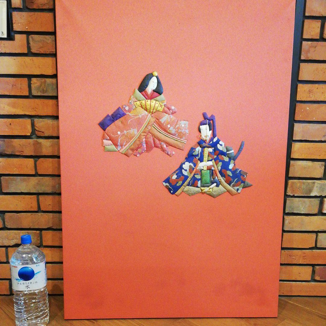 くるみ絵 雛飾り 特注パネル　2ヶセット
