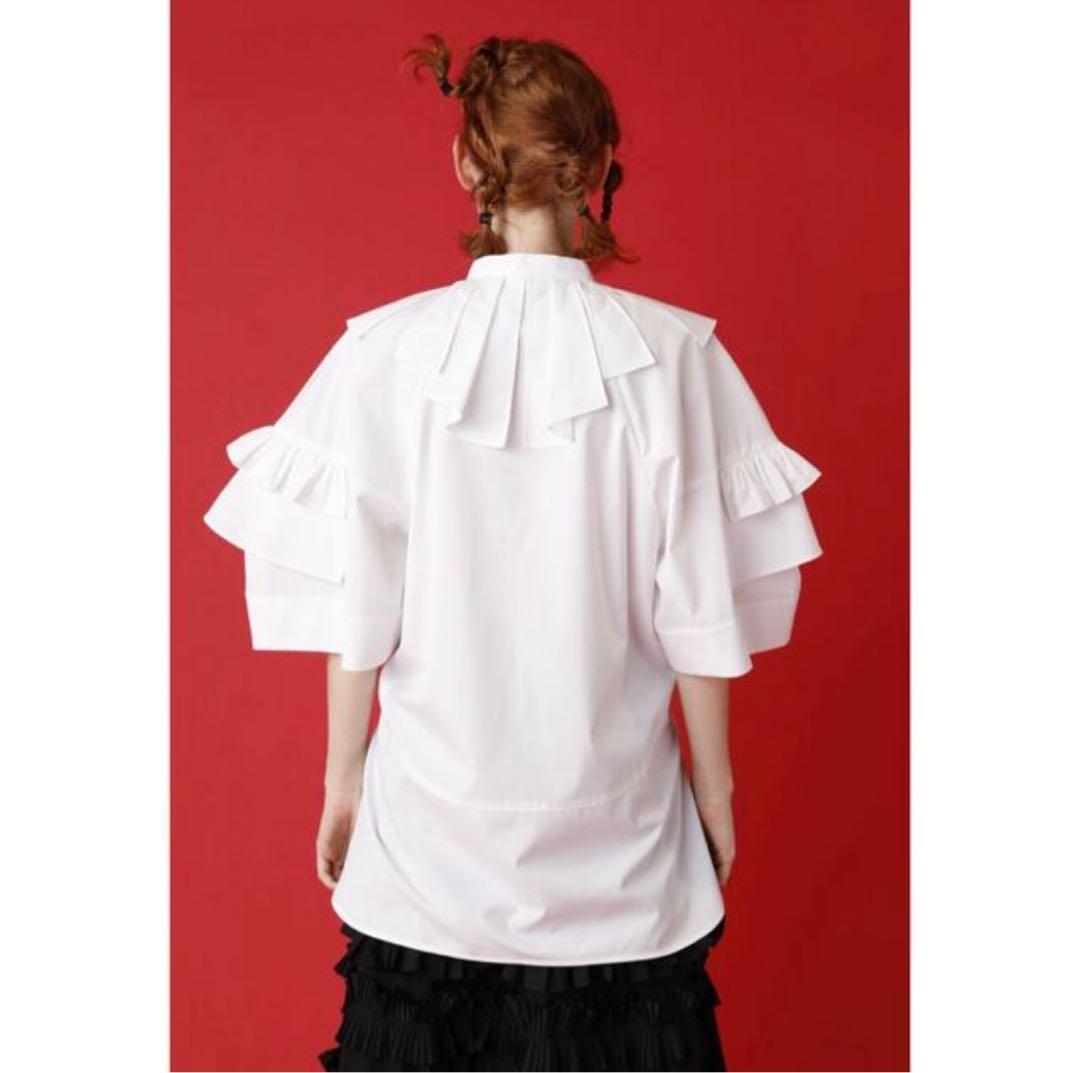 【美品】エンフォルド ブロードタックカラー プルオーバー ブラウス 定価3,6万