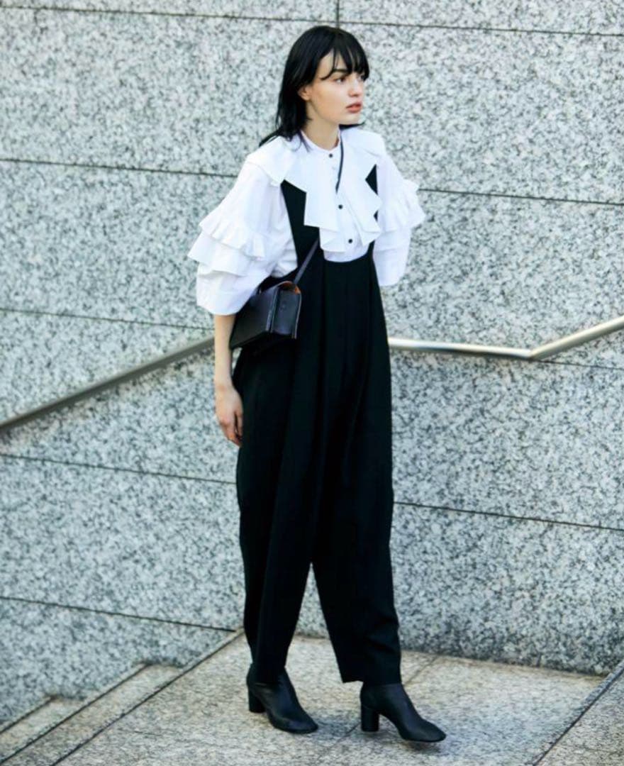 【美品】エンフォルド ブロードタックカラー プルオーバー ブラウス 定価3,6万