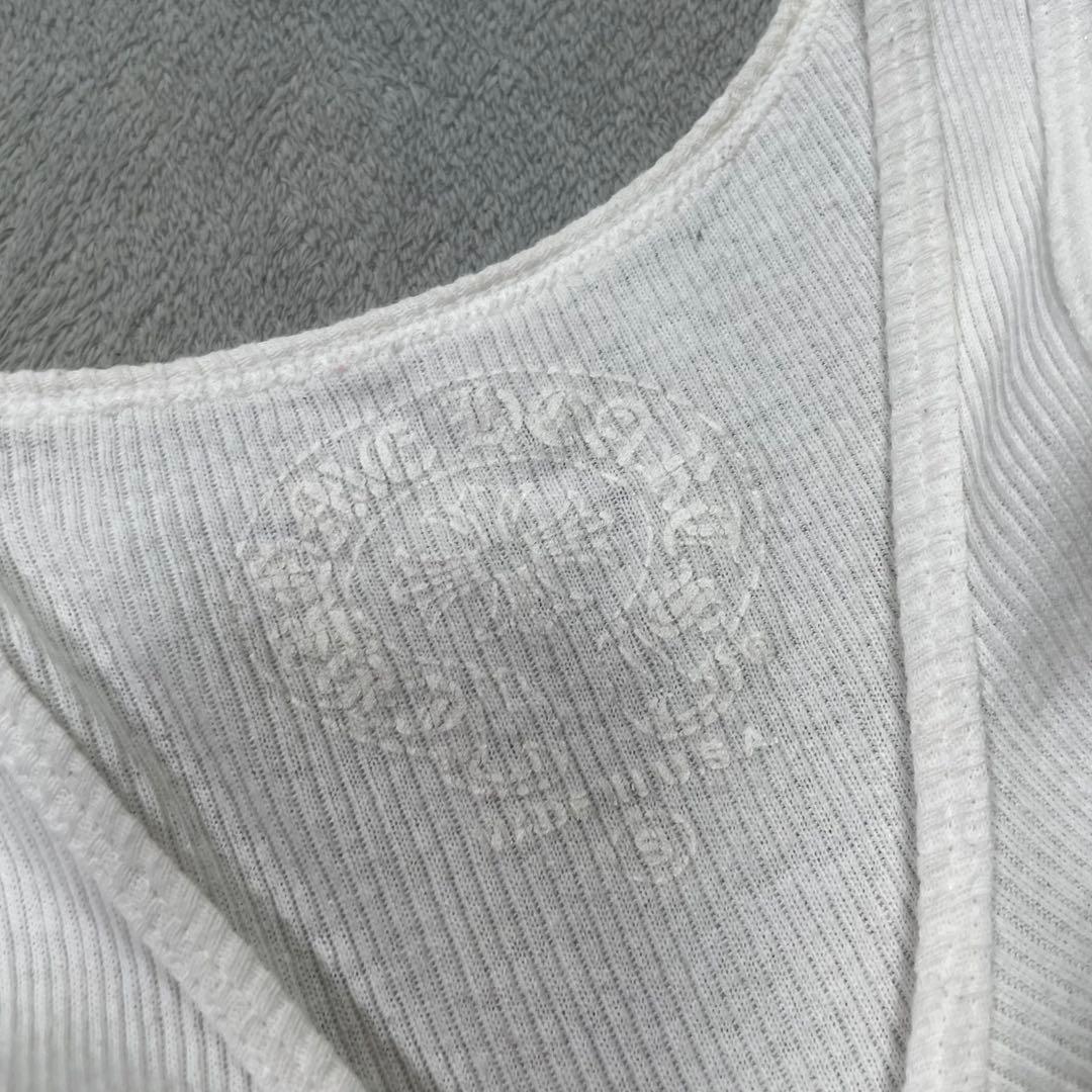 クロムハーツ　ヴァーティカル サイドロゴ タンクトップ ホワイト　S