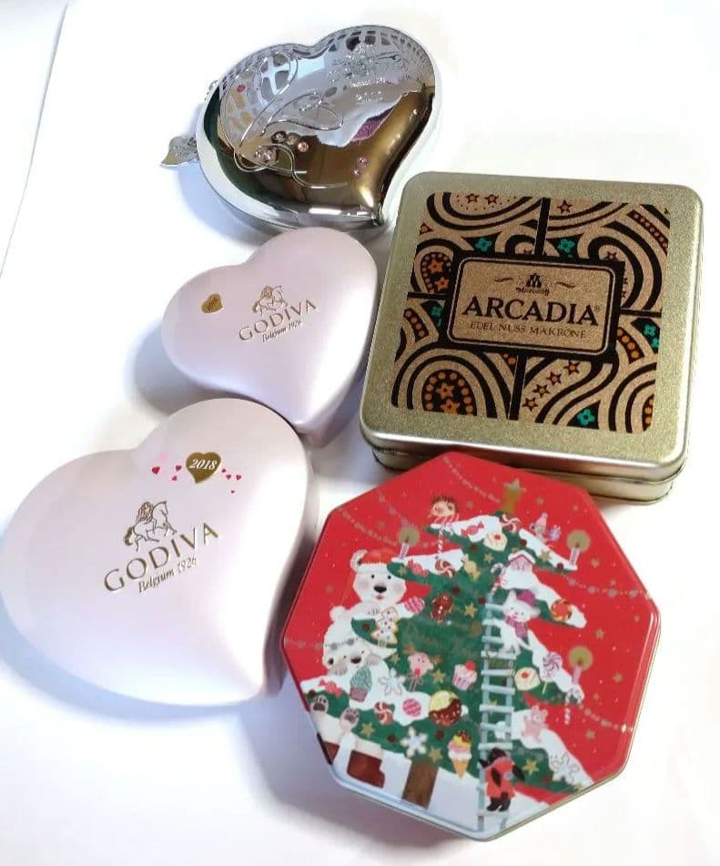 お菓子缶 空き缶 まとめ売り クッキー缶 レトロ ヴィンテージ 小物入れ