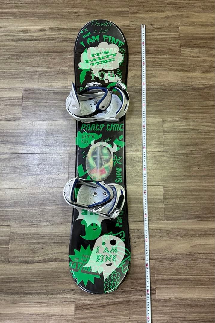 スノーボード SLQ 120cm ビンディングBURTON size JRセット