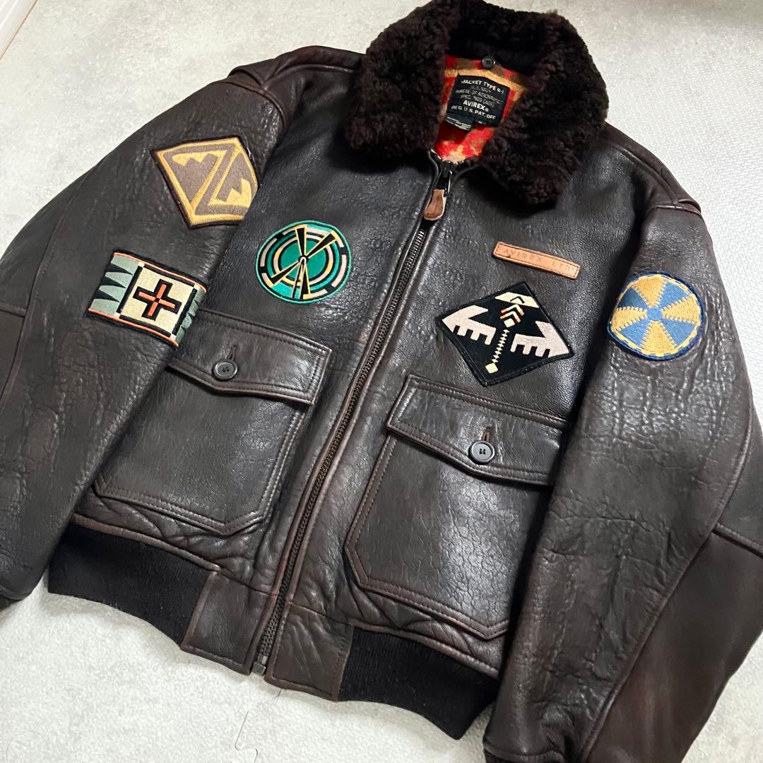 希少✨ AVIREX アヴィレックス G-1 レザー フライトジャケット S