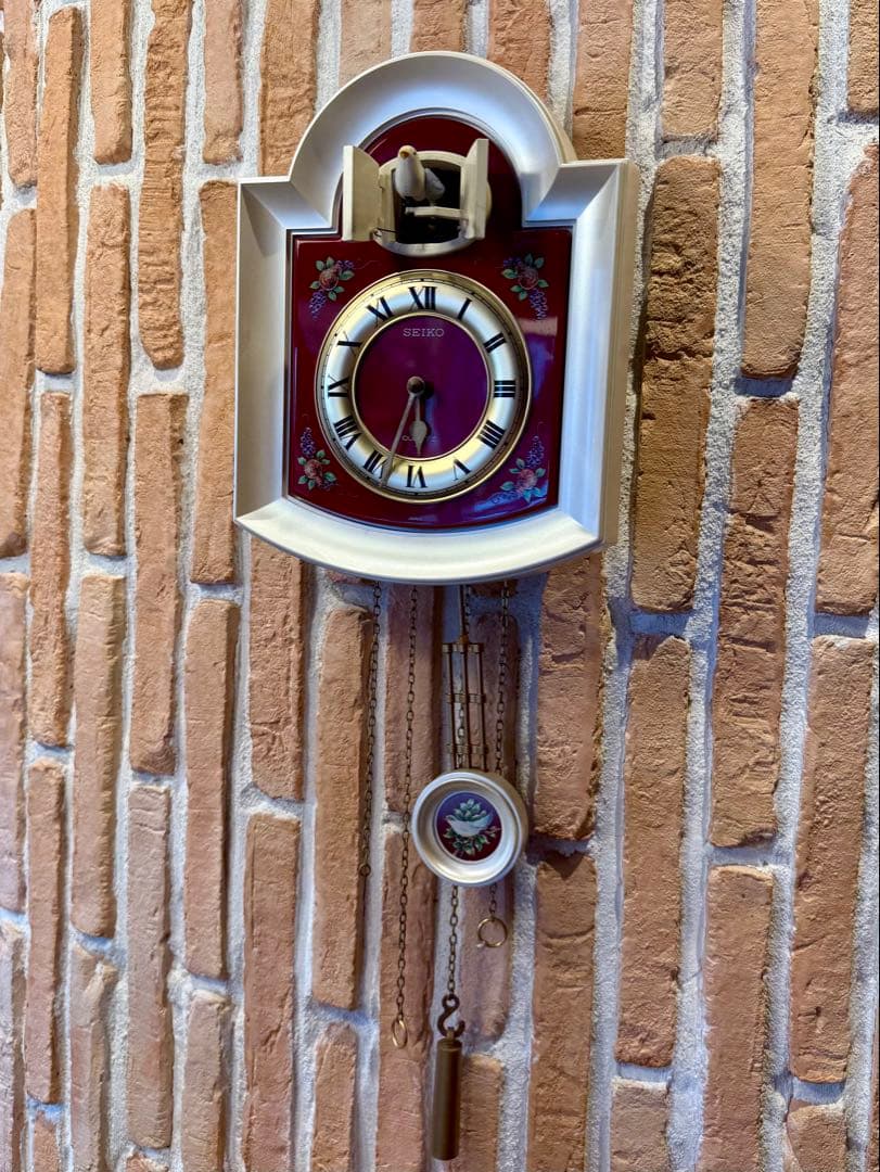 【SEIKO クォーツ 鳩時計風 壁掛け時計】