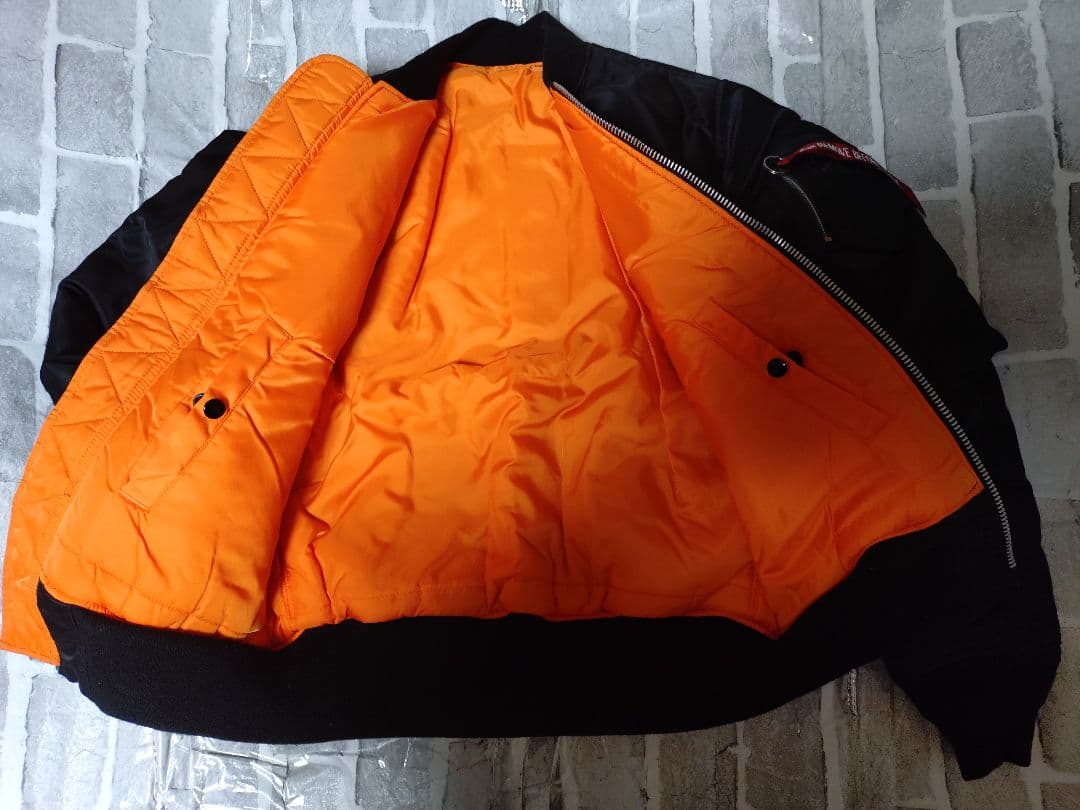 【美品】【アルファ】【Lサイズ】【MA-1】【人気ブラック】【フライト】【短丈】