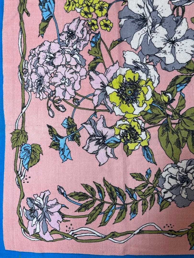 マニプリ/フラワーリントウール×シルクストール120cm新品/混率無し