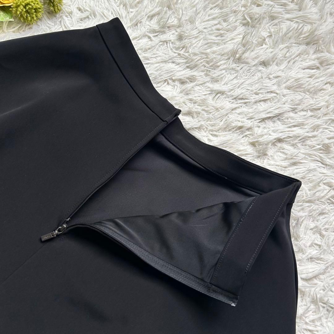 極美品♡フォクシーニューヨーク リズムフレア フレアスカート グログラン素材 黒