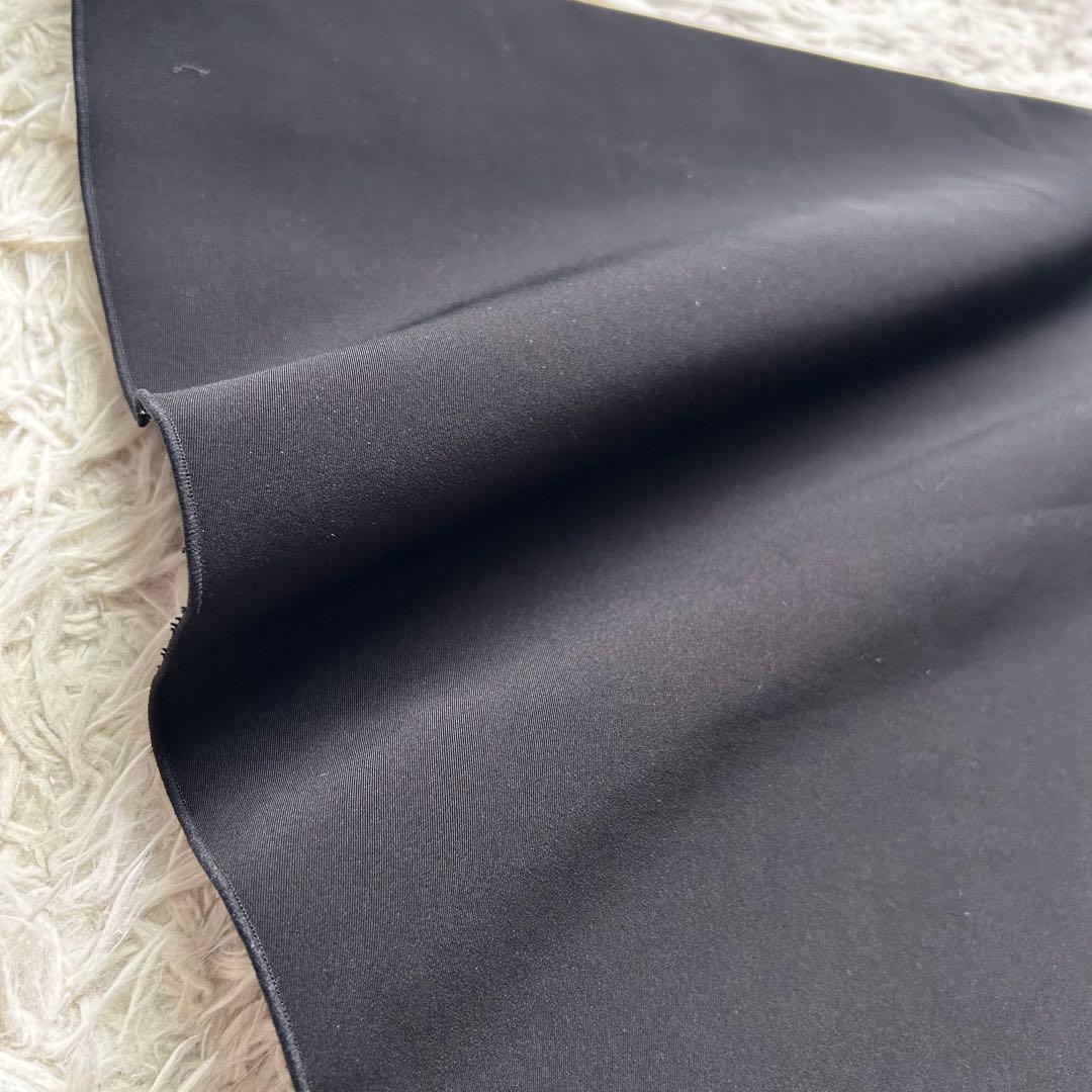 極美品♡フォクシーニューヨーク リズムフレア フレアスカート グログラン素材 黒