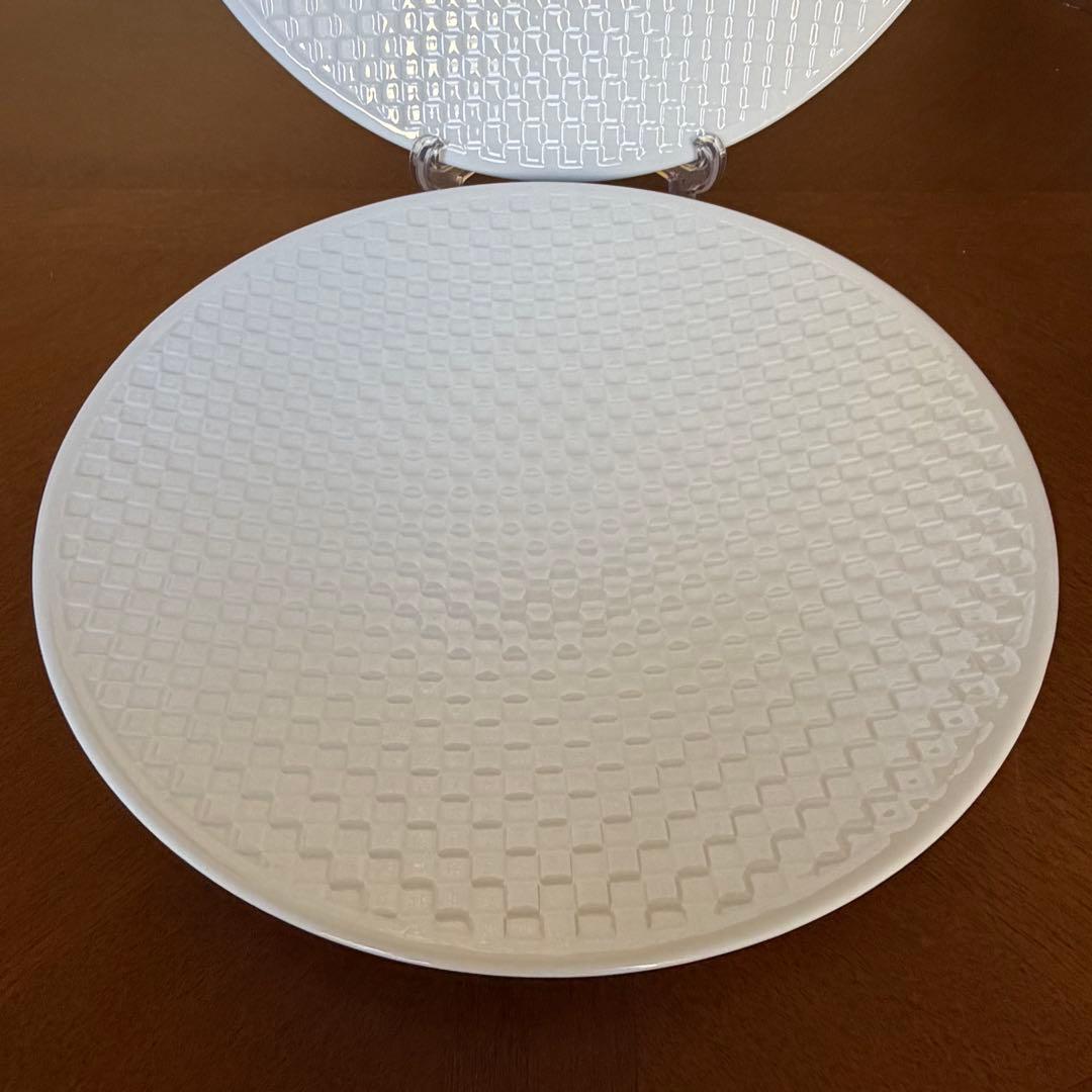 【レア美品】ウェッジウッド★ナイト＆デイ★チェック　ラージプレート