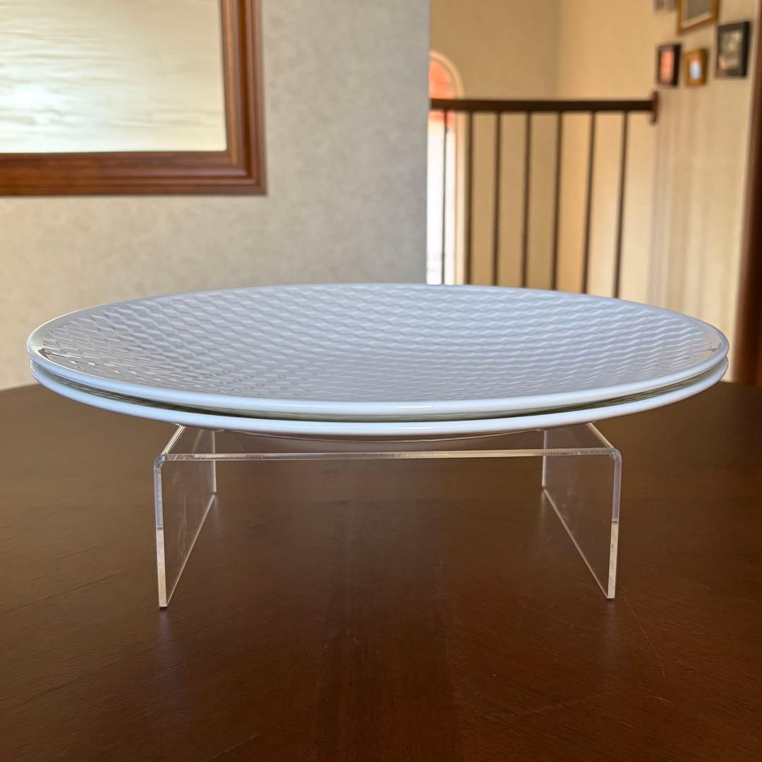 【レア美品】ウェッジウッド★ナイト＆デイ★チェック　ラージプレート