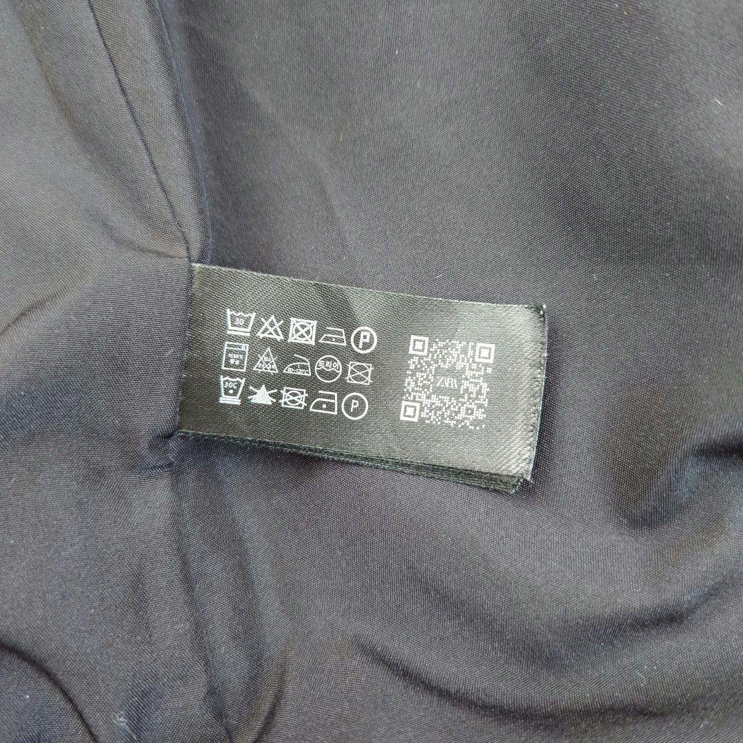 ZARA ザラ フェイクファー ロングダウンコート　ウエストベルト　M 黒