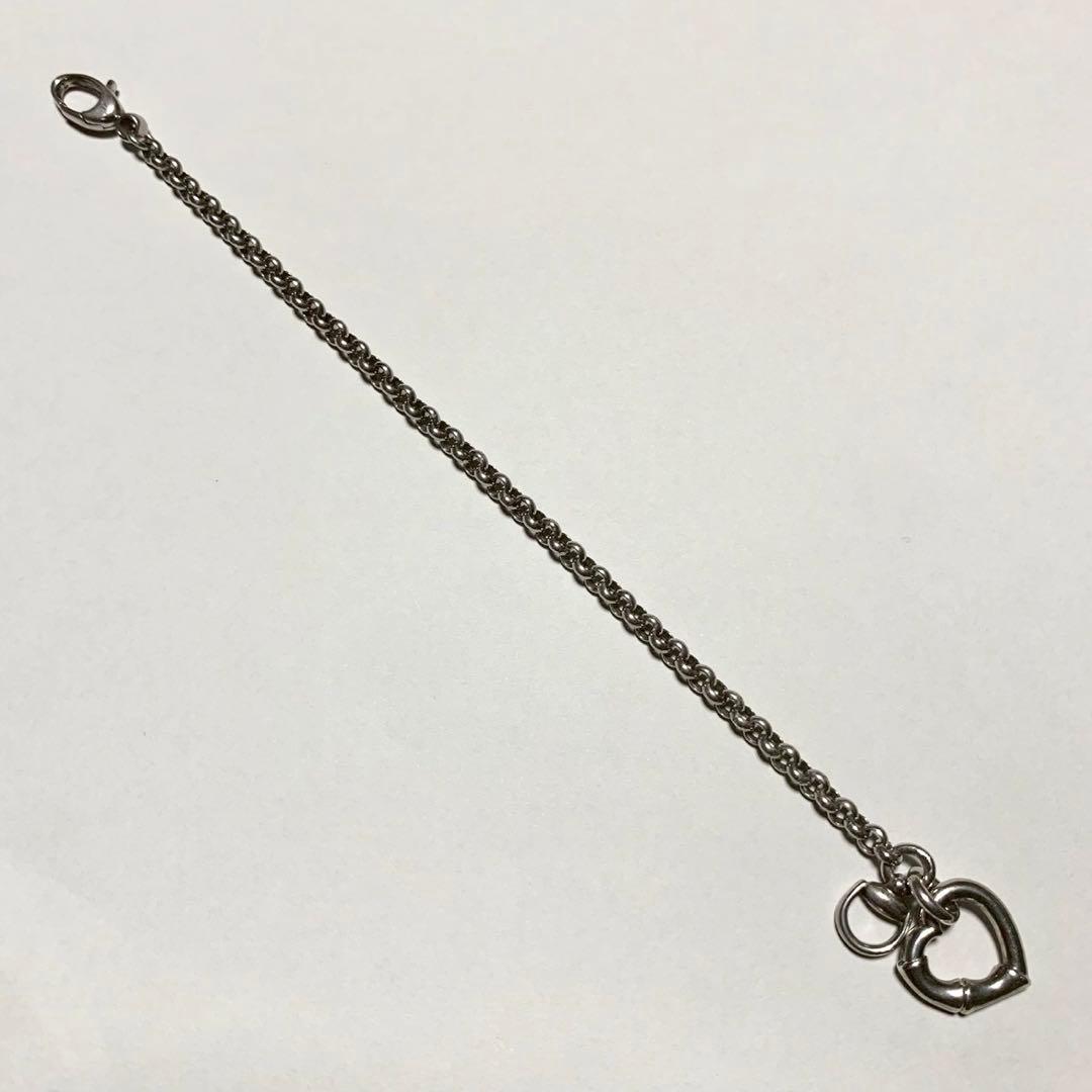 GUCCI　グッチ　ハート　バンブー　ブレスレット　AG925　シルバー