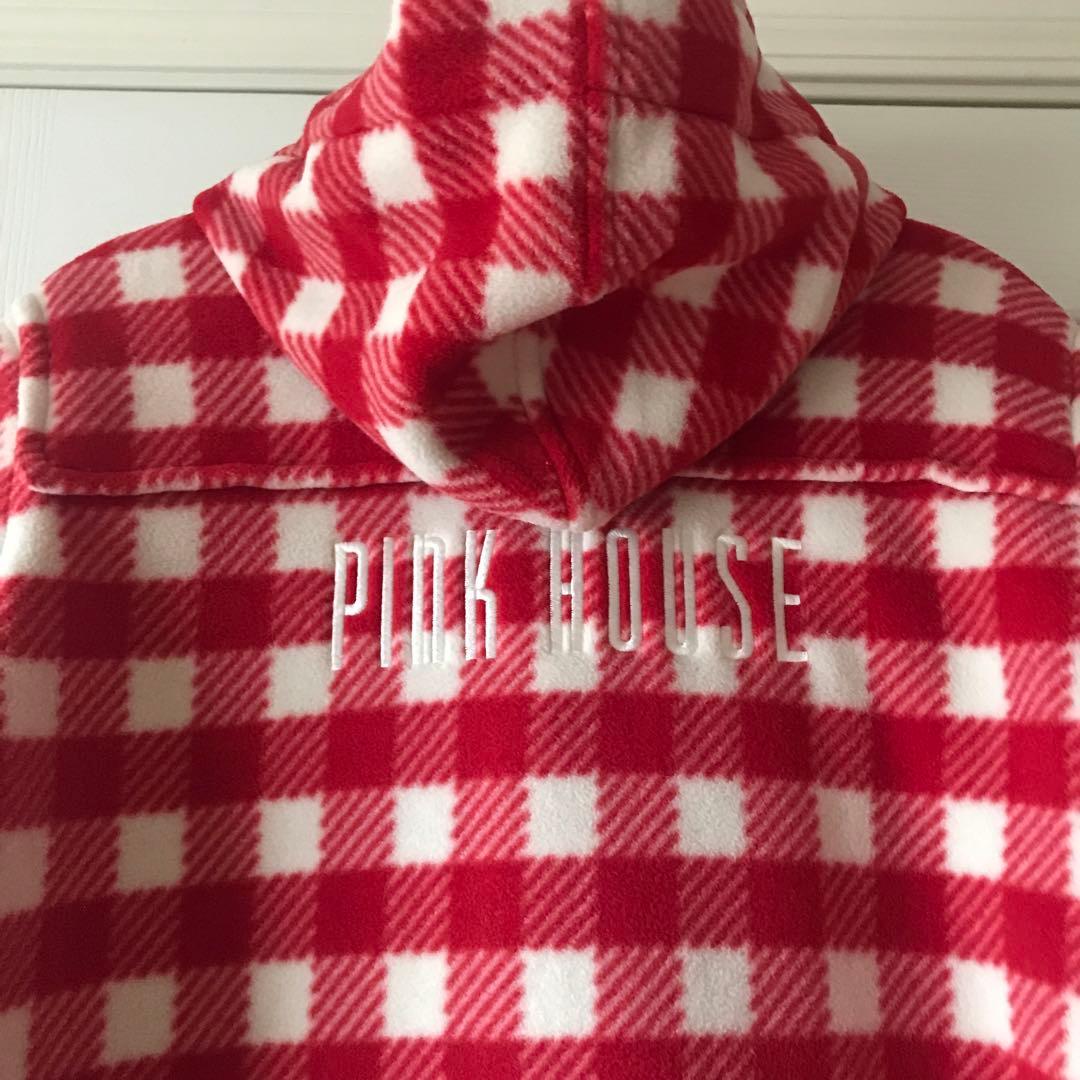 し*じ様 ピンクハウス　フリース　コート　ダッフル　ブルゾン　フード　パーカー