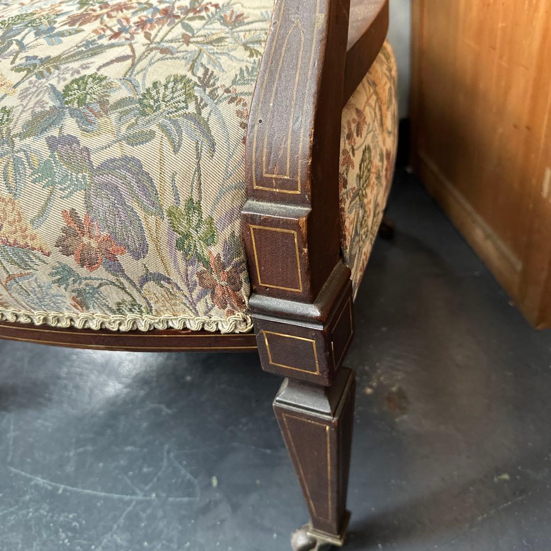 再お値下げ‼️ゴブラン織　素敵なとても座りやすいヴィンテージチェア