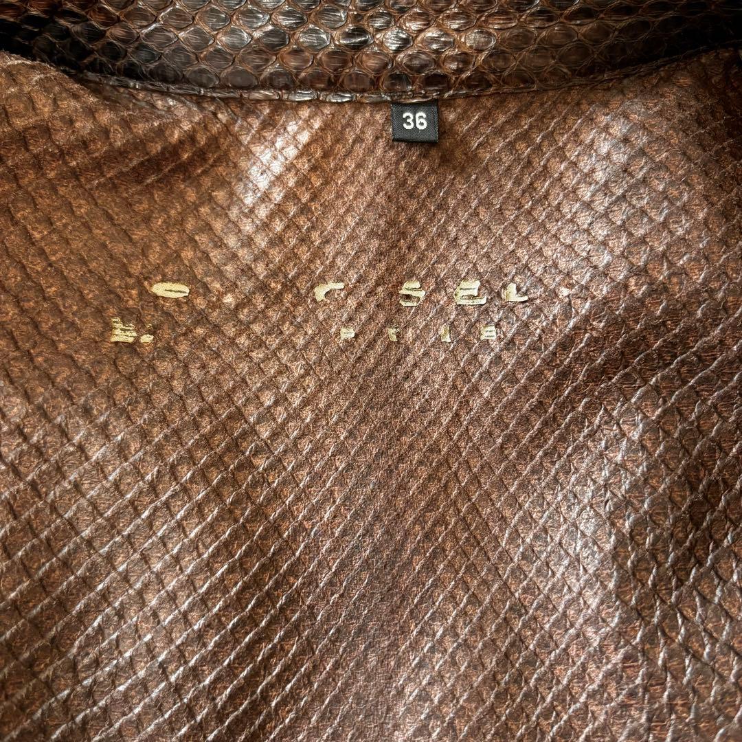 【限定値下げ】希少 アイザックセラム ジャケット ライダース スネーク パイソン