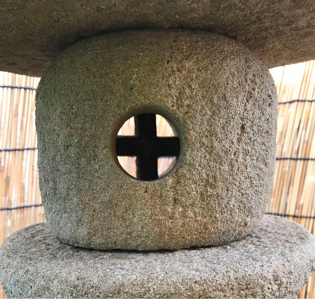 【天然石・石灯篭・坪庭灯篭・茶庭石灯篭】庭石オブジェ置物ガーデニング造園箱庭露地