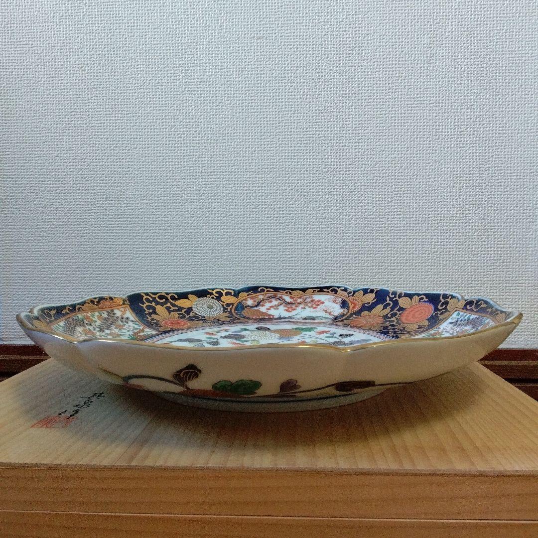 蔵出し　賞美堂其泉　美術有田焼 琳派 古伊万里 盛皿 共箱付